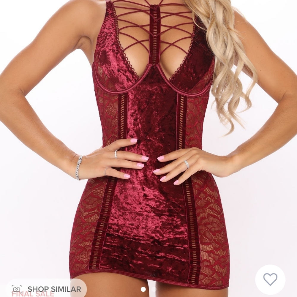 Lace up chemise